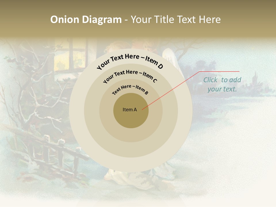 Nostalgic Cherubs Starry PowerPoint Template