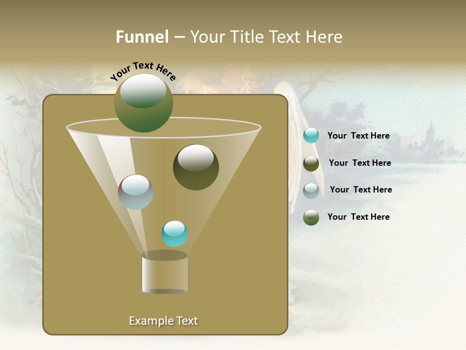 Nostalgic Cherubs Starry PowerPoint Template