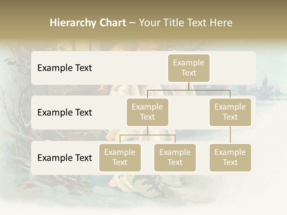 Nostalgic Cherubs Starry PowerPoint Template