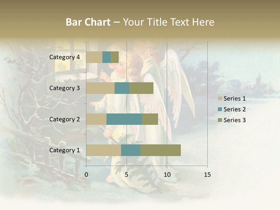 Nostalgic Cherubs Starry PowerPoint Template