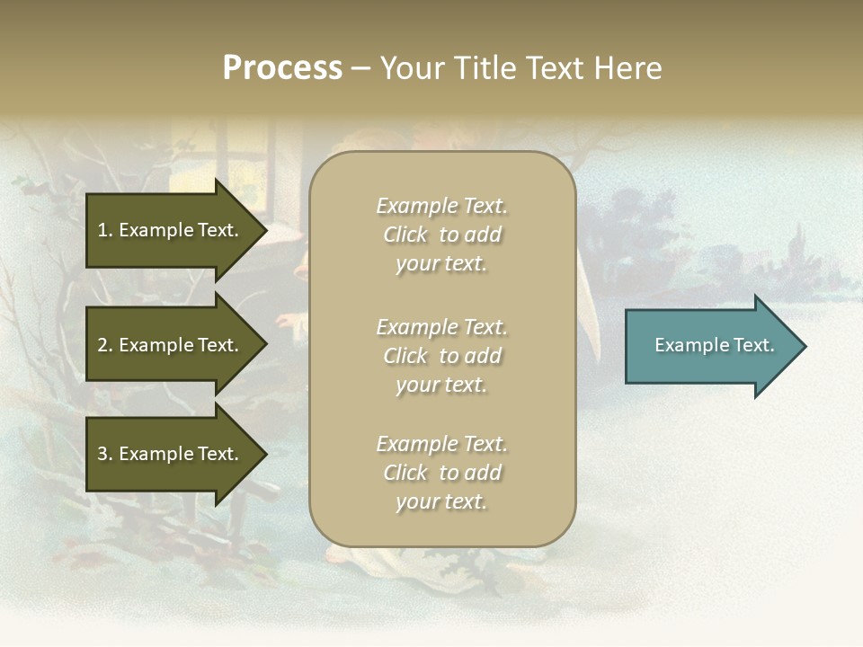 Nostalgic Cherubs Starry PowerPoint Template