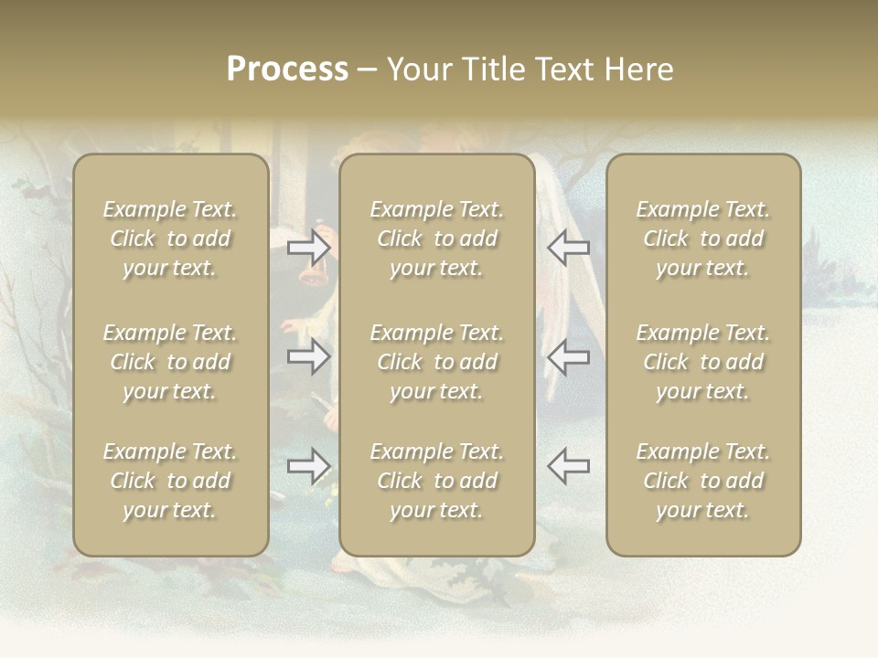 Nostalgic Cherubs Starry PowerPoint Template