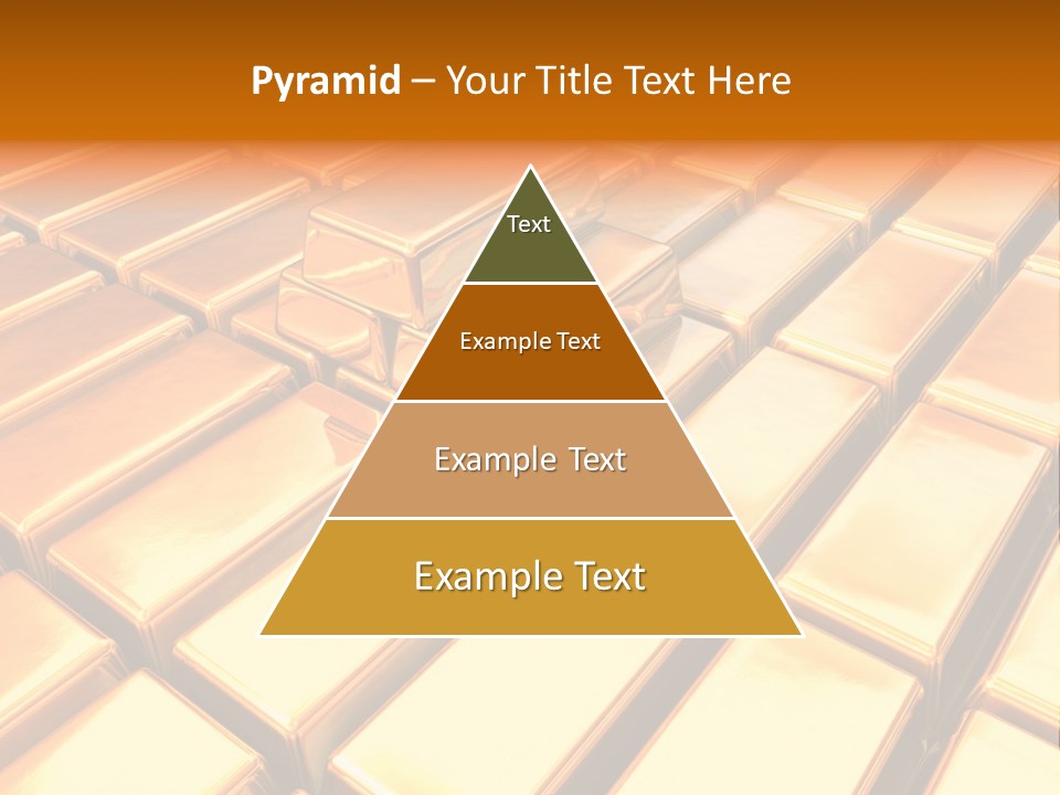Bank Gold Shiny PowerPoint Template