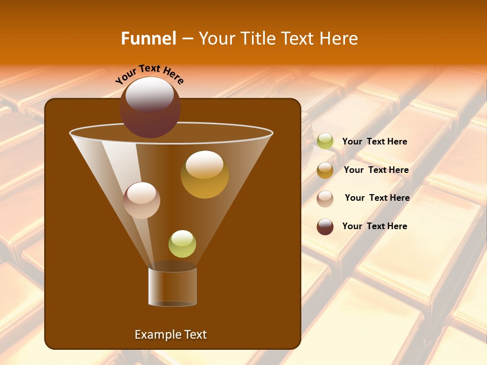 Bank Gold Shiny PowerPoint Template