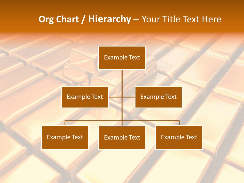 Bank Gold Shiny PowerPoint Template