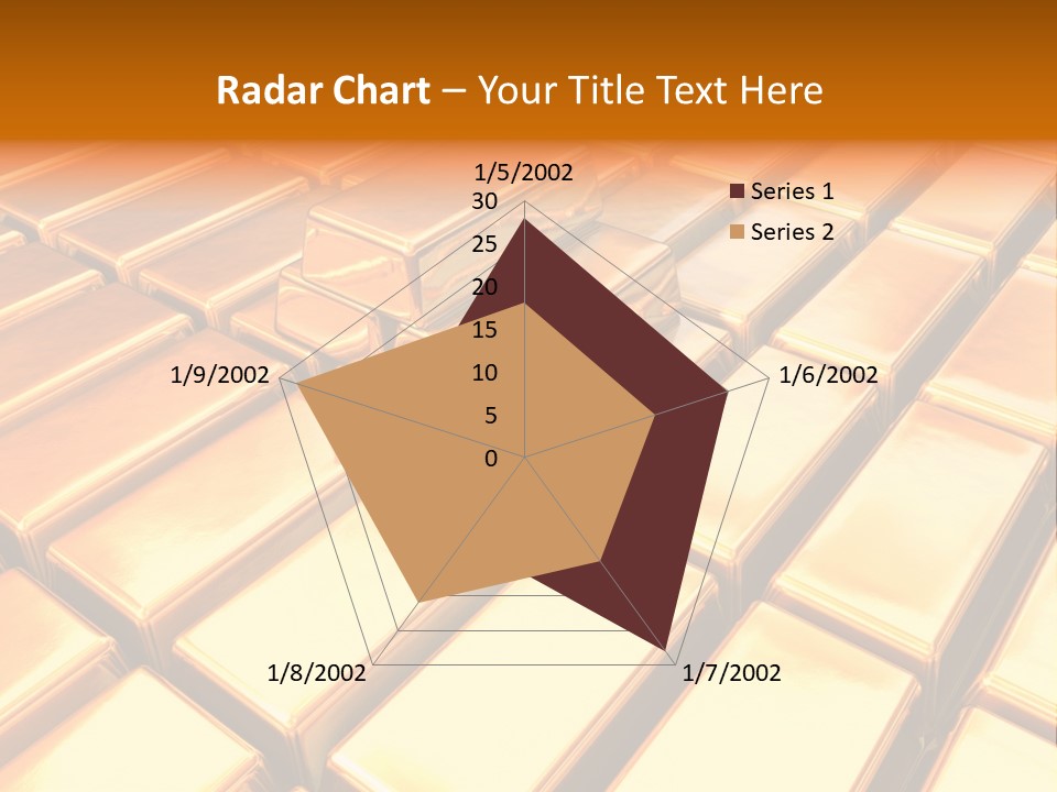 Bank Gold Shiny PowerPoint Template