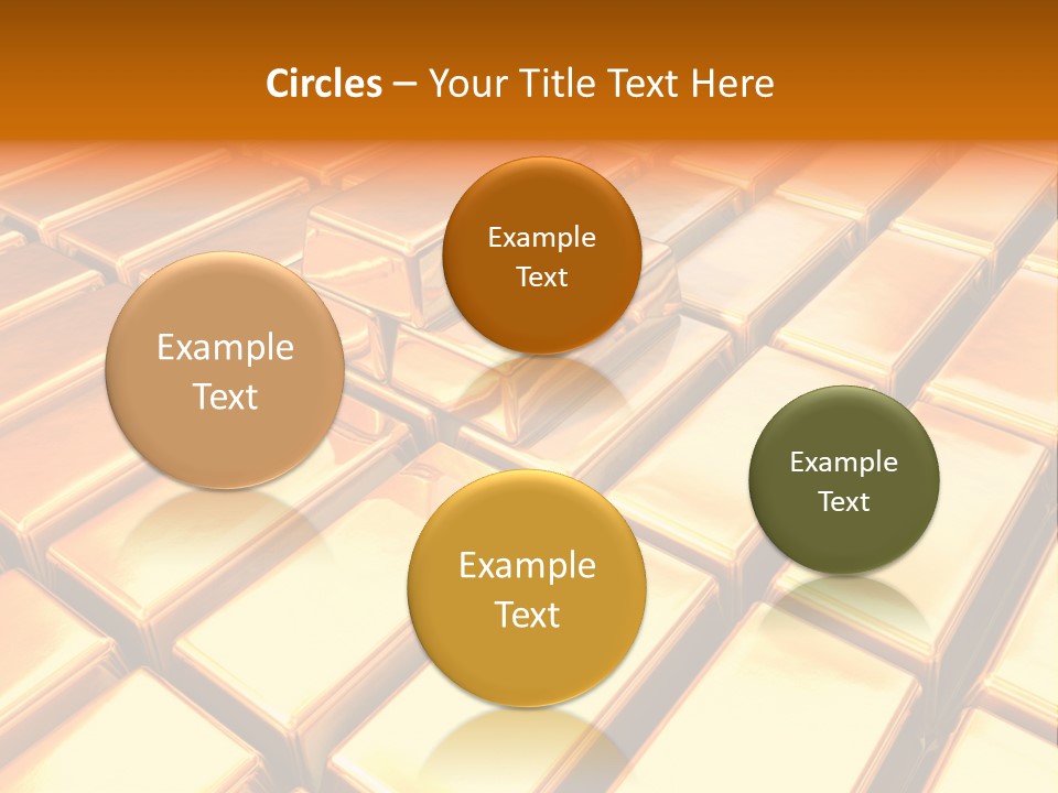 Bank Gold Shiny PowerPoint Template