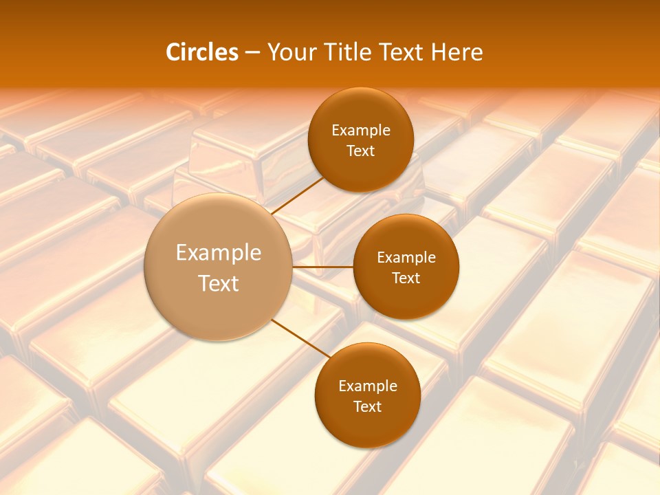 Bank Gold Shiny PowerPoint Template