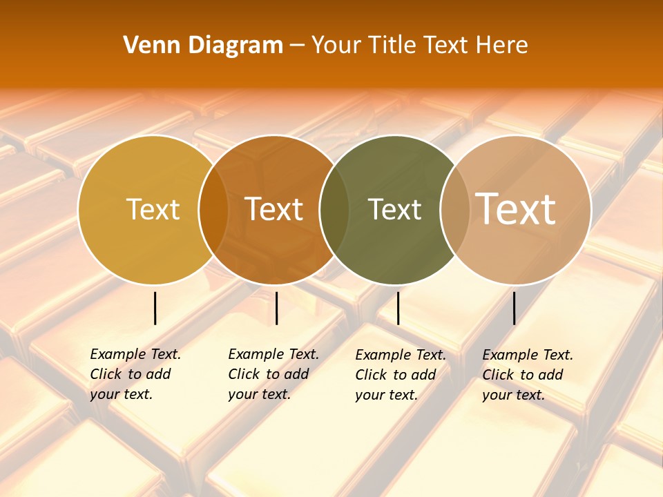 Bank Gold Shiny PowerPoint Template