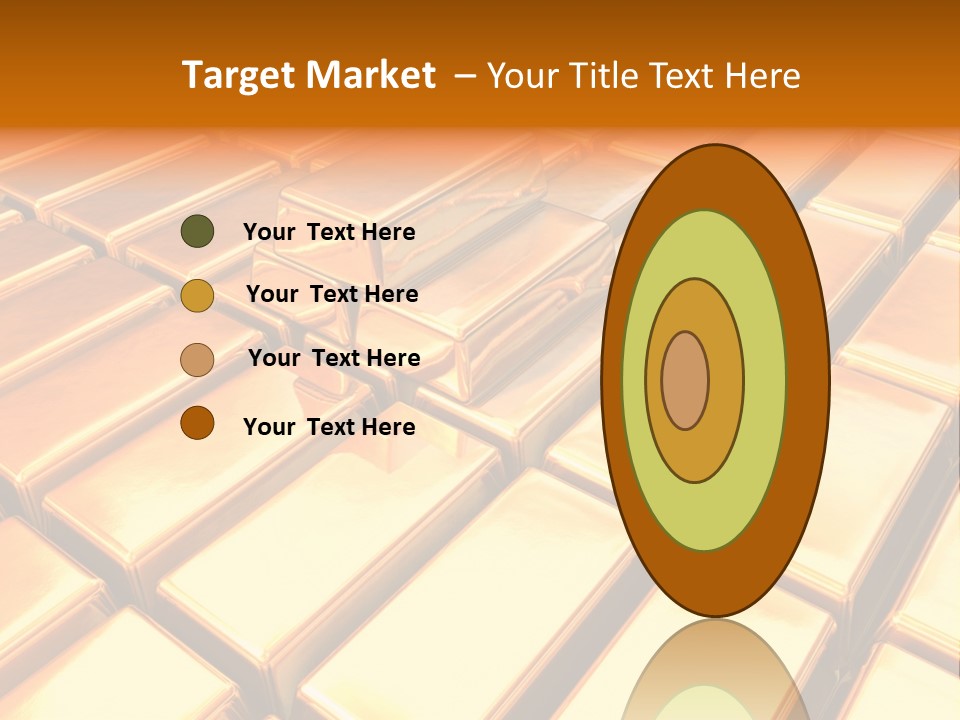 Bank Gold Shiny PowerPoint Template
