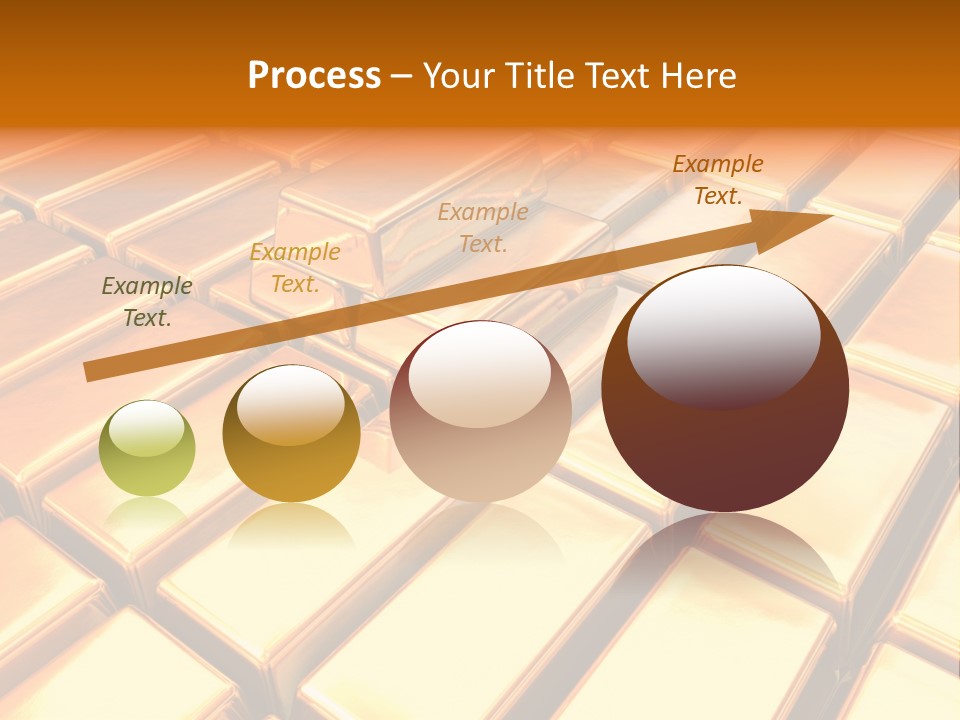 Bank Gold Shiny PowerPoint Template