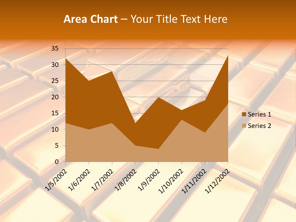Bank Gold Shiny PowerPoint Template