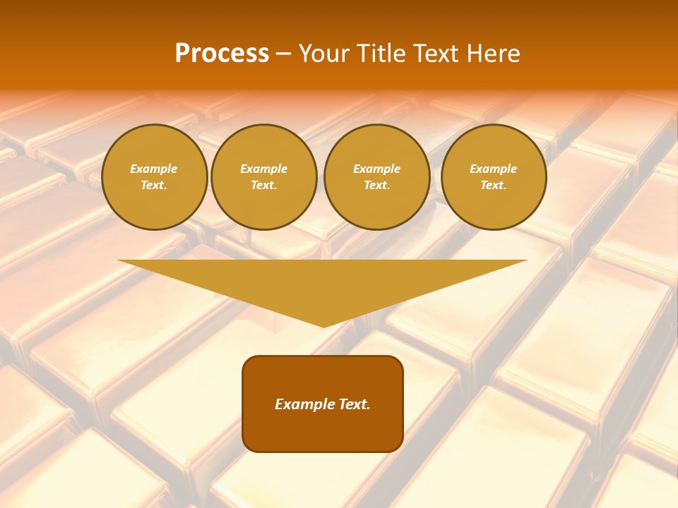 Bank Gold Shiny PowerPoint Template
