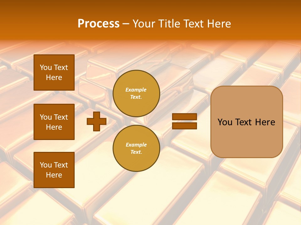 Bank Gold Shiny PowerPoint Template