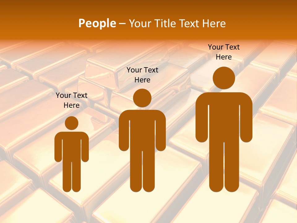 Bank Gold Shiny PowerPoint Template