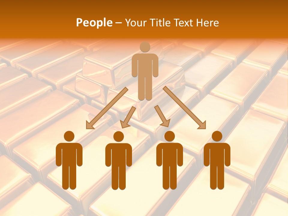 Bank Gold Shiny PowerPoint Template