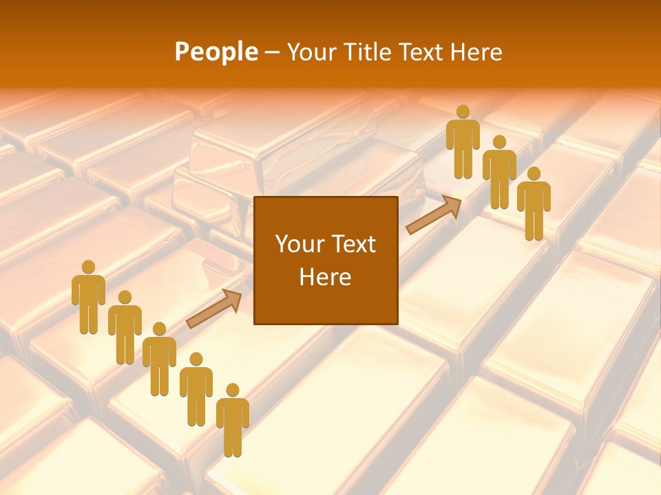 Bank Gold Shiny PowerPoint Template