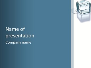 Drink Refreshment Ice PowerPoint Template