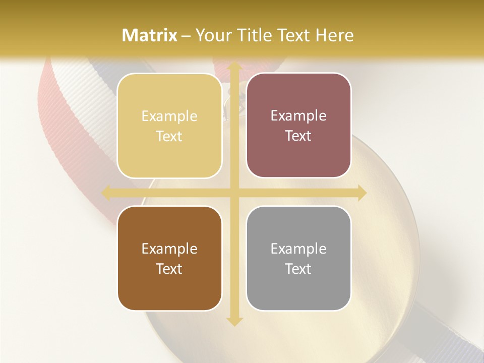 Medallion Symbol Isolated PowerPoint Template