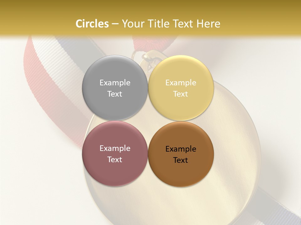 Medallion Symbol Isolated PowerPoint Template