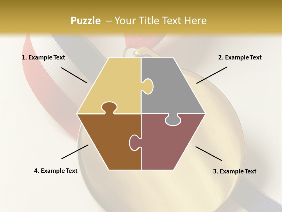 Medallion Symbol Isolated PowerPoint Template