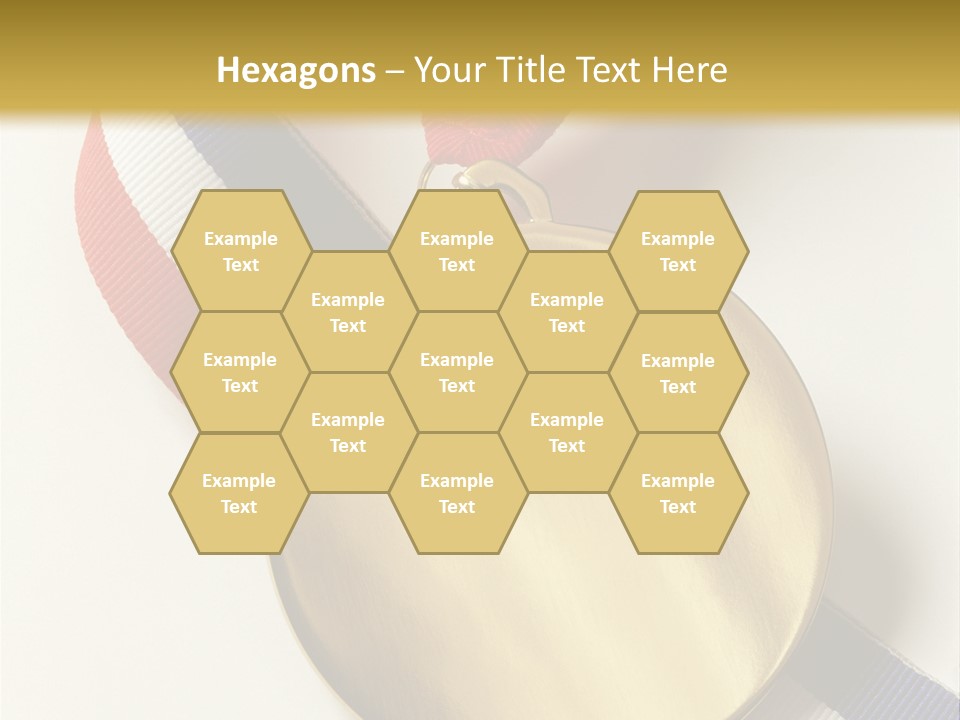 Medallion Symbol Isolated PowerPoint Template