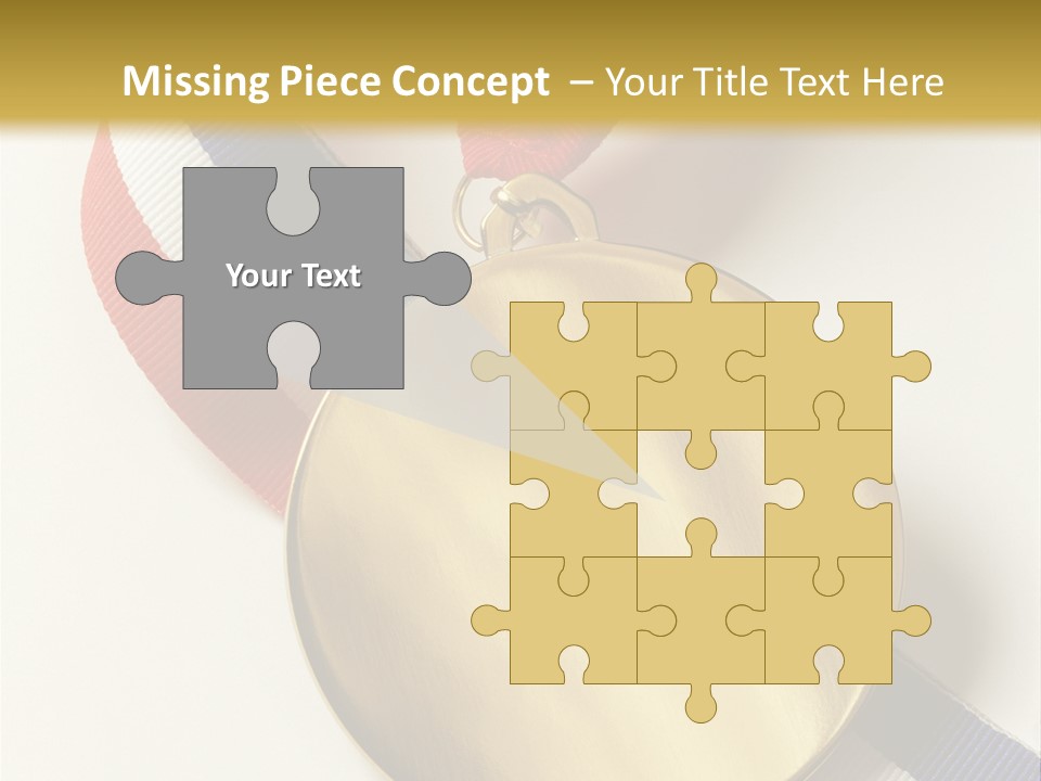 Medallion Symbol Isolated PowerPoint Template