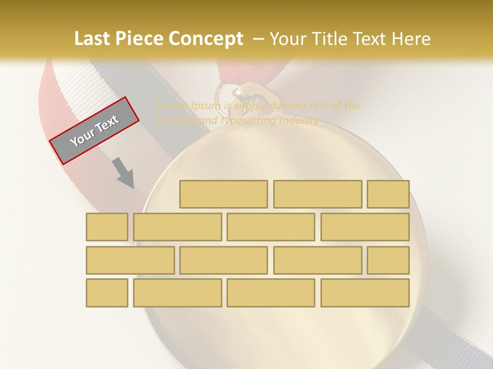 Medallion Symbol Isolated PowerPoint Template