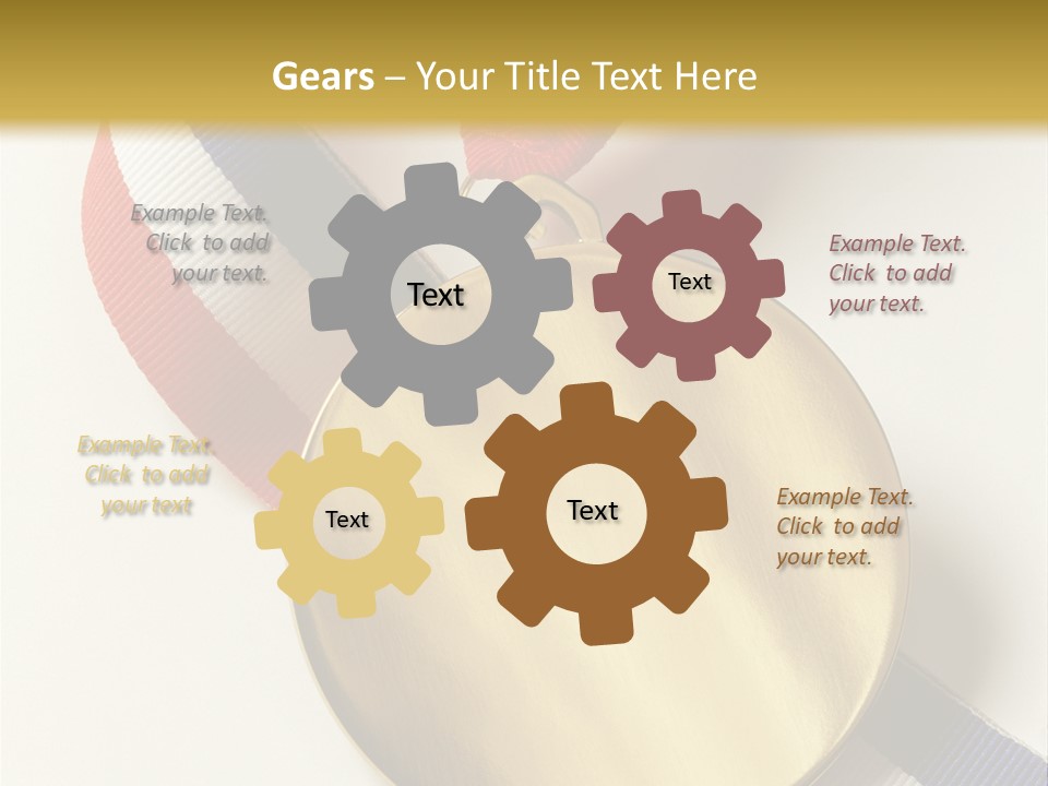 Medallion Symbol Isolated PowerPoint Template