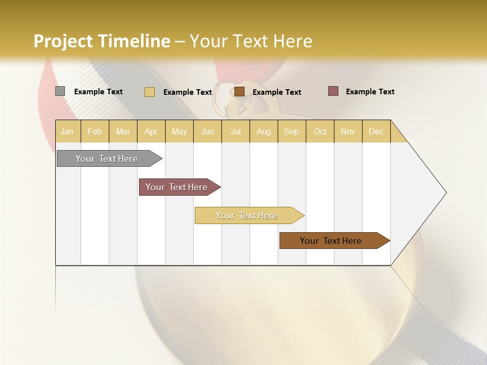 Medallion Symbol Isolated PowerPoint Template