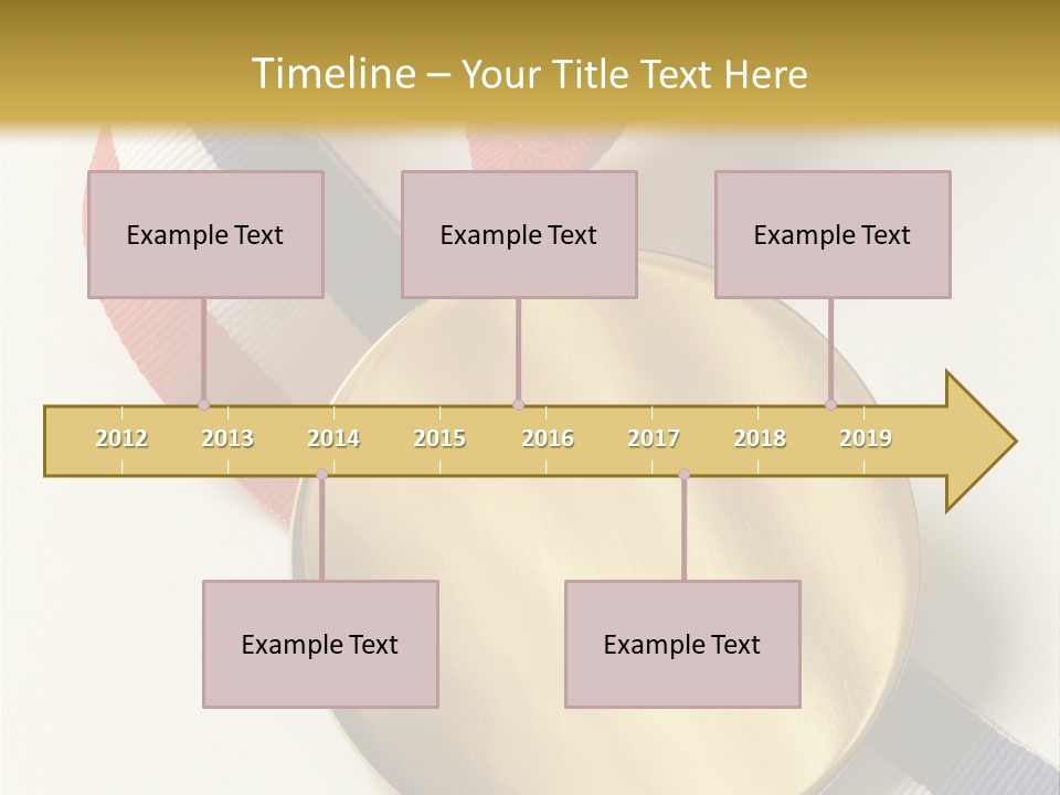 Medallion Symbol Isolated PowerPoint Template