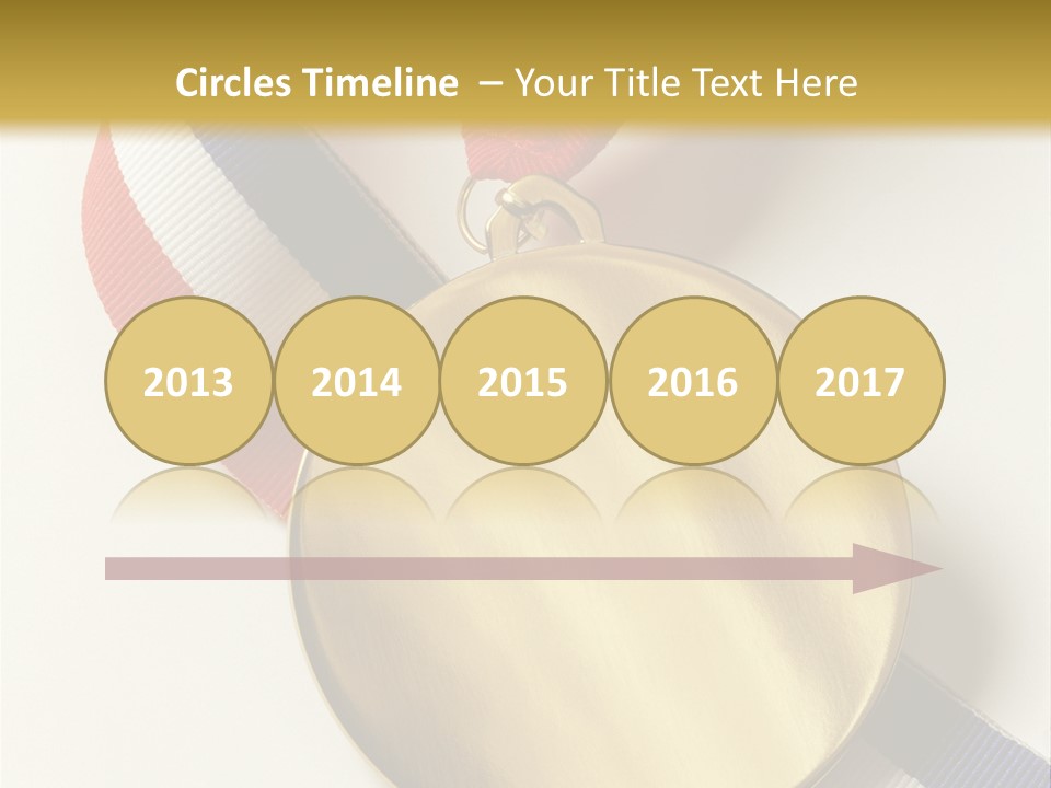 Medallion Symbol Isolated PowerPoint Template