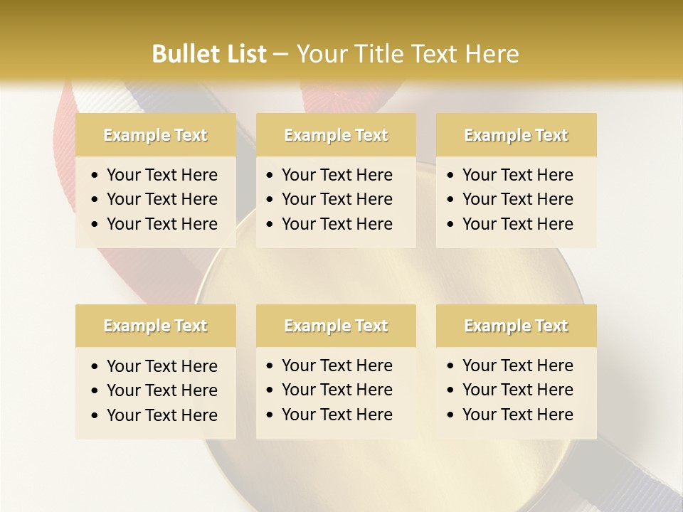Medallion Symbol Isolated PowerPoint Template