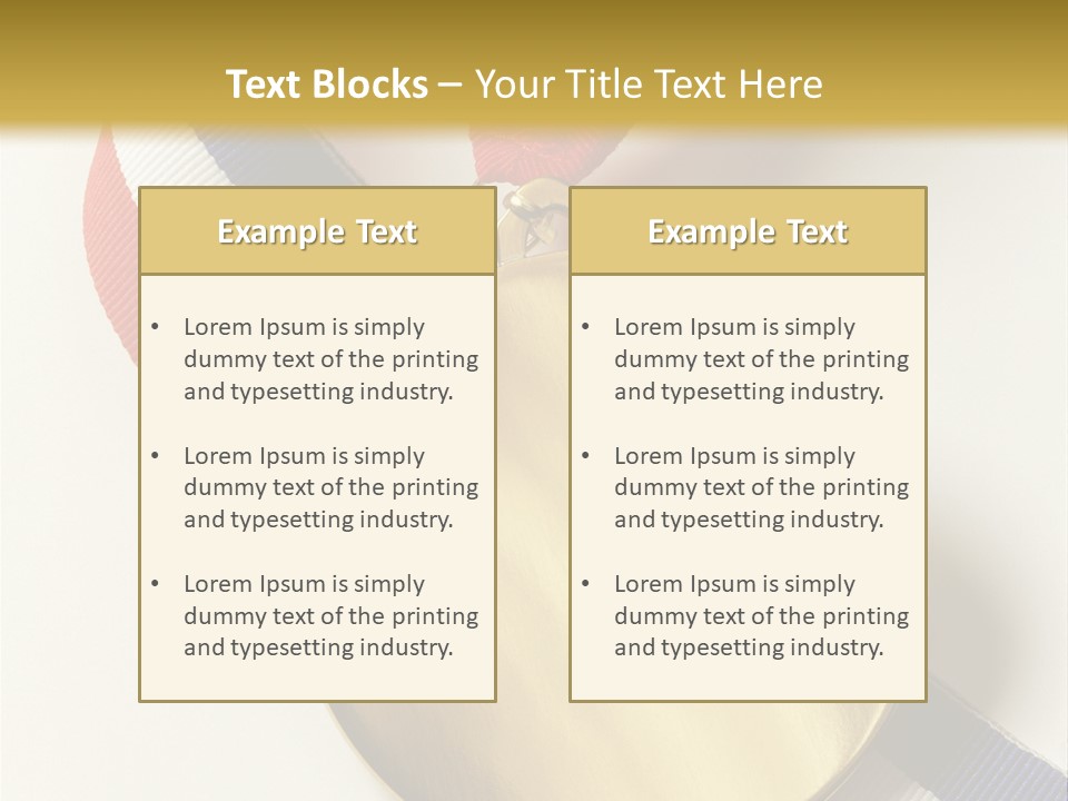 Medallion Symbol Isolated PowerPoint Template