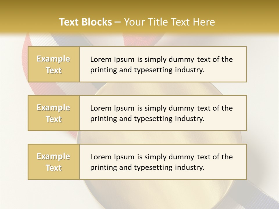 Medallion Symbol Isolated PowerPoint Template