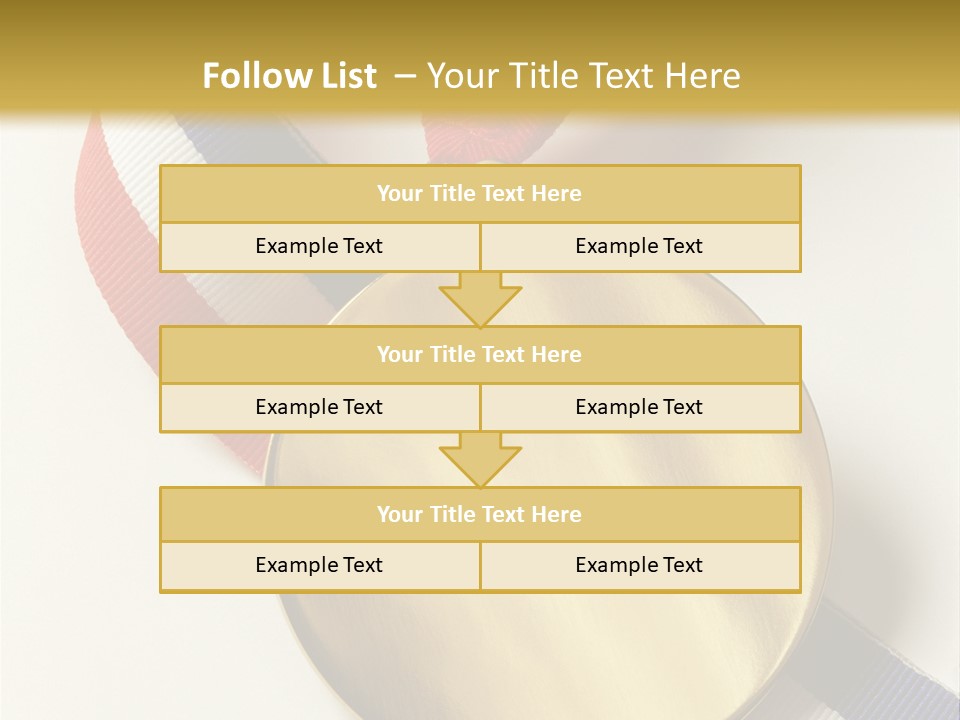 Medallion Symbol Isolated PowerPoint Template