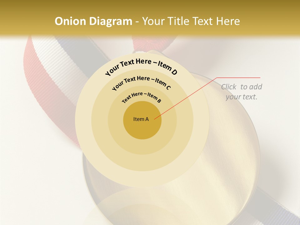 Medallion Symbol Isolated PowerPoint Template