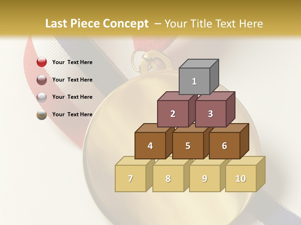 Medallion Symbol Isolated PowerPoint Template