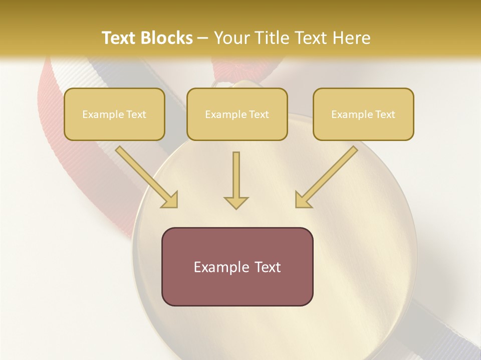Medallion Symbol Isolated PowerPoint Template