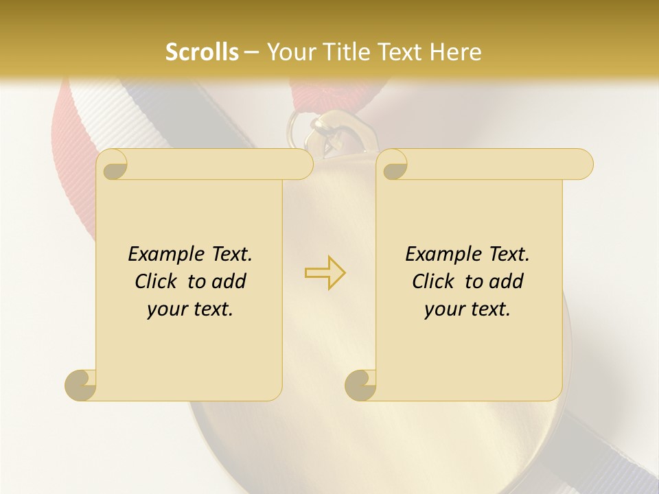 Medallion Symbol Isolated PowerPoint Template