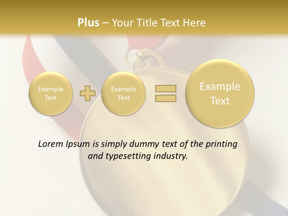 Medallion Symbol Isolated PowerPoint Template