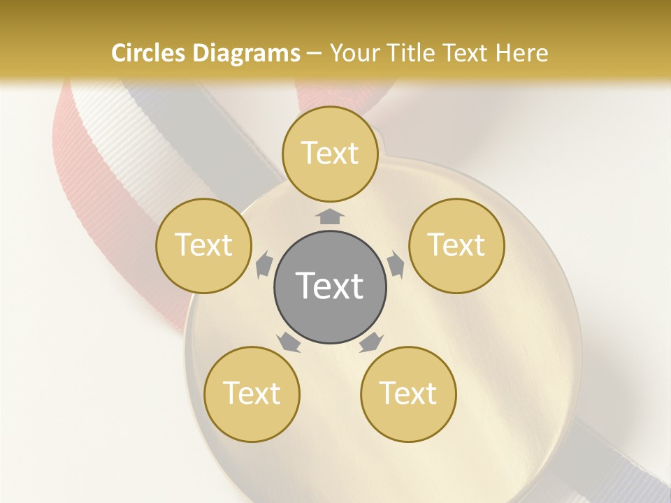 Medallion Symbol Isolated PowerPoint Template