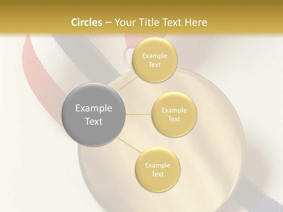 Medallion Symbol Isolated PowerPoint Template