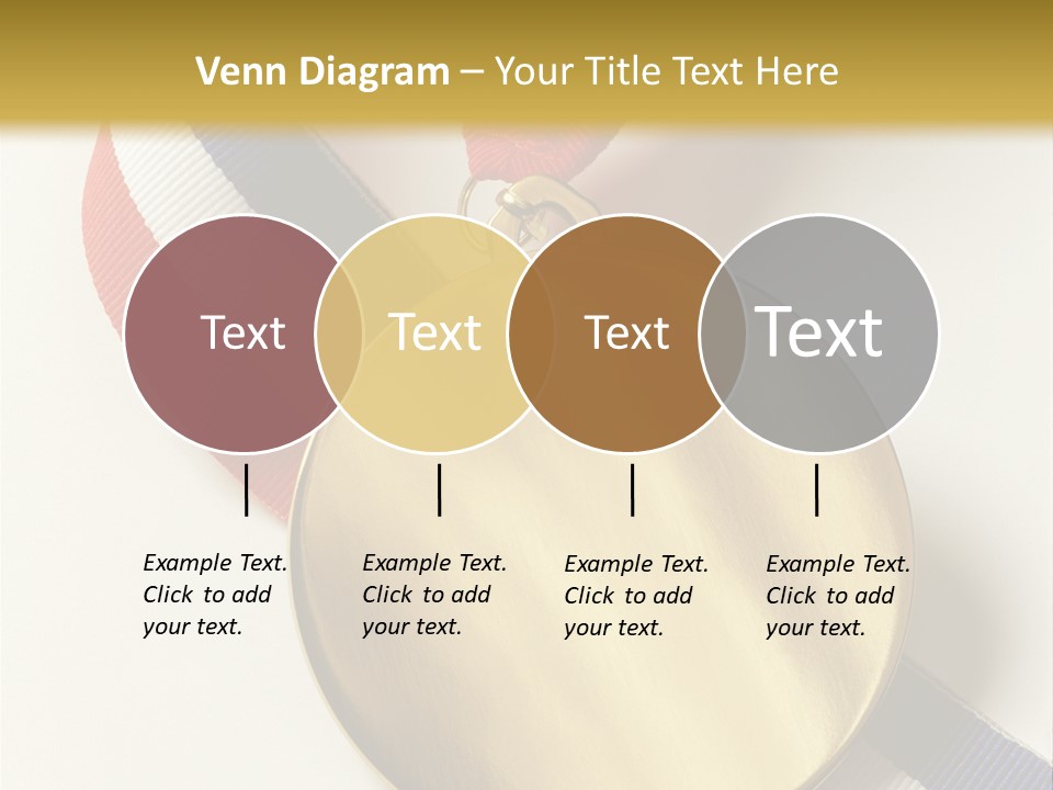 Medallion Symbol Isolated PowerPoint Template