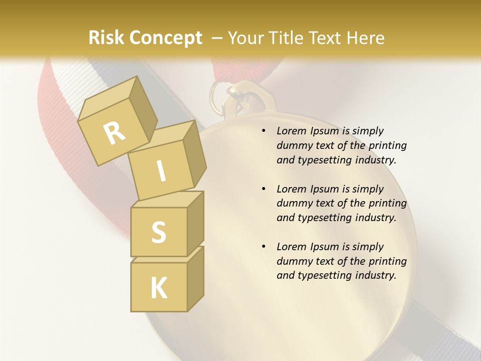 Medallion Symbol Isolated PowerPoint Template