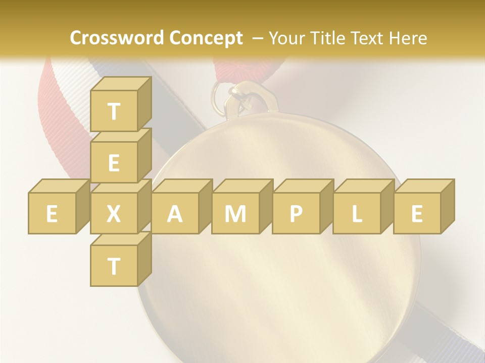 Medallion Symbol Isolated PowerPoint Template