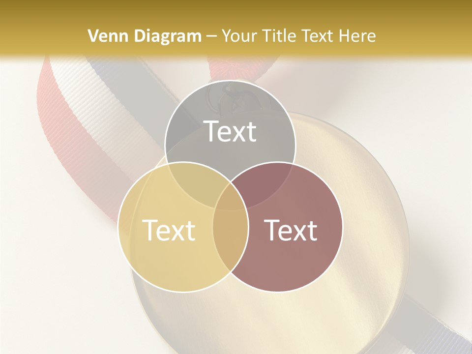 Medallion Symbol Isolated PowerPoint Template