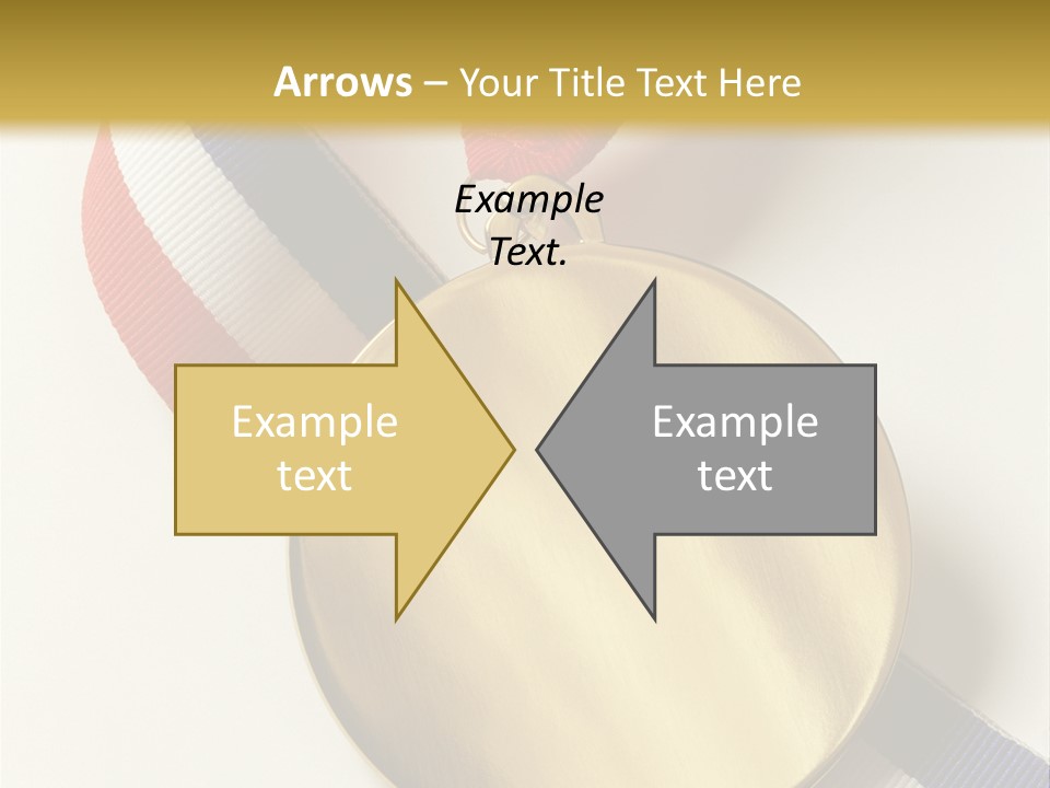Medallion Symbol Isolated PowerPoint Template