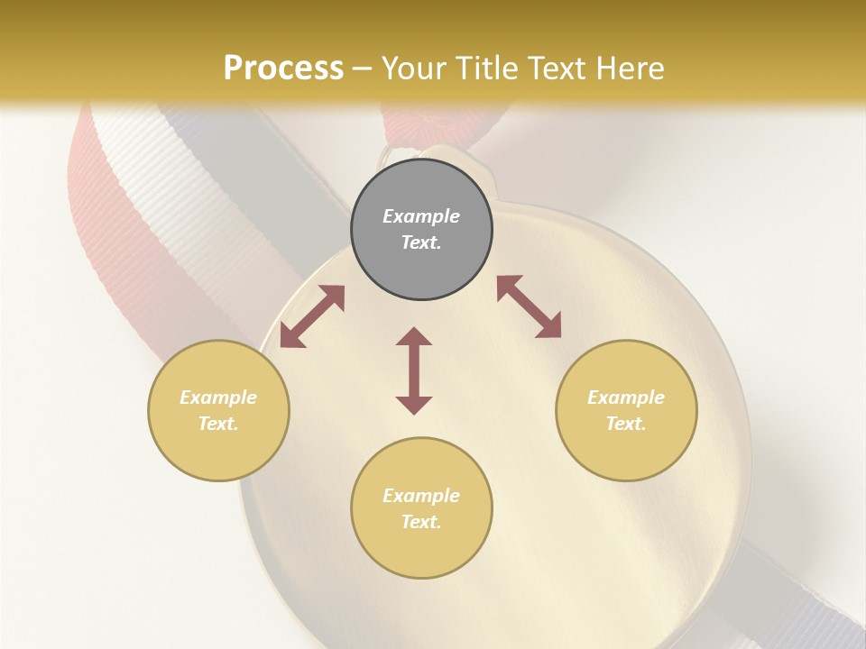 Medallion Symbol Isolated PowerPoint Template