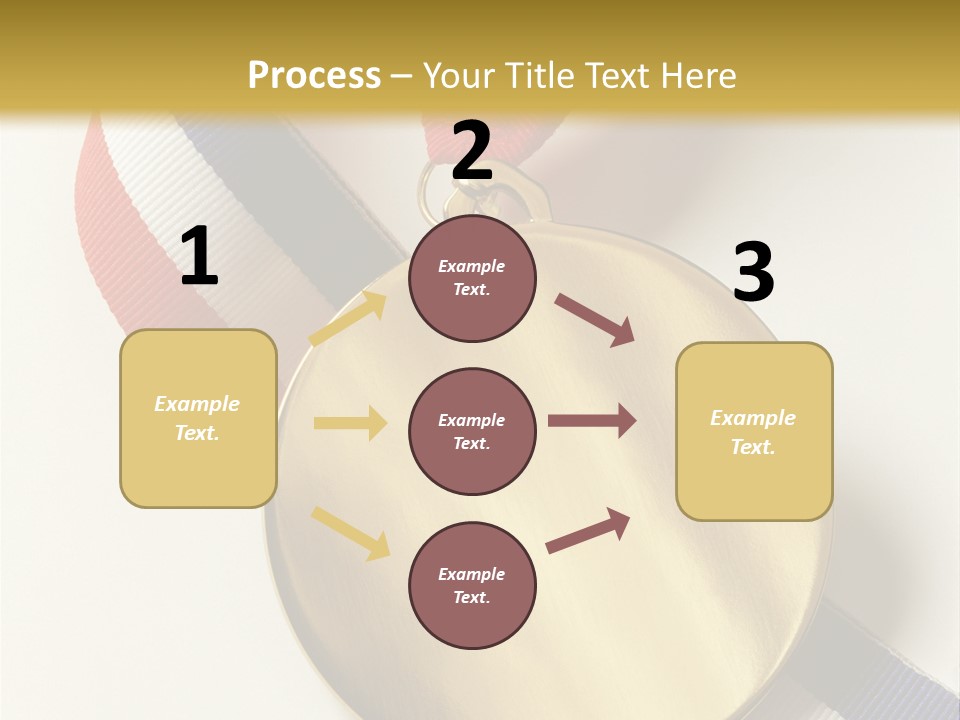 Medallion Symbol Isolated PowerPoint Template